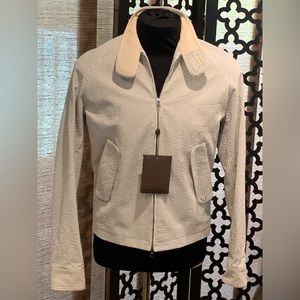 Louis Vuitton - Seersucker and Lambskin Jacket NWT
